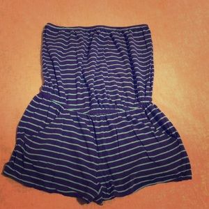 Forever 21 Striped Romper